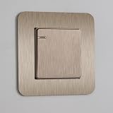 JJWNMLL 4 Pcs Light Switch Cover Plates Champagne 3.38 Inch Surround view 7