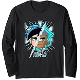 Danny Phantom Split Face Going Ghost Transformation Long Sleeve T-Shirt