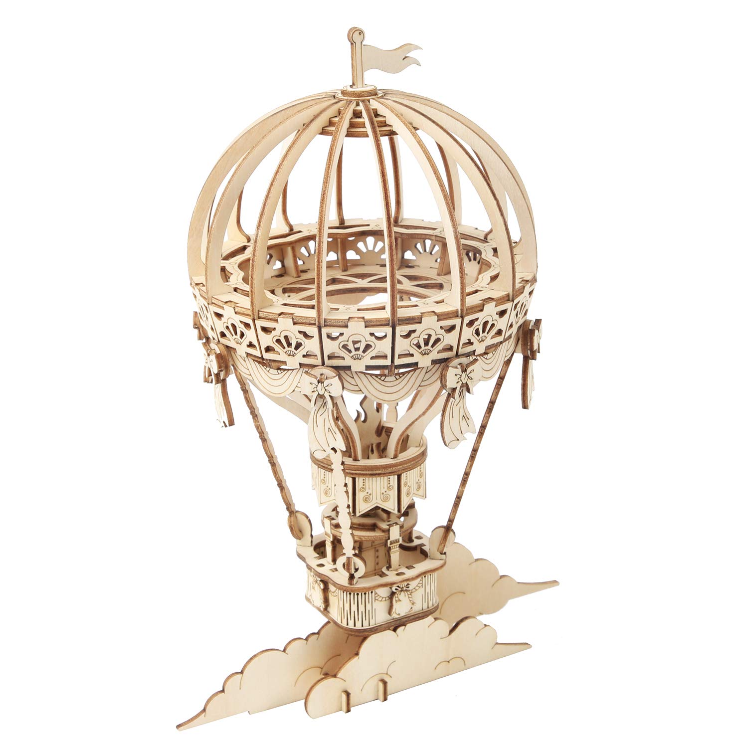 Rolife 3D Puzzle Hot Air Ballon, Wooden Model Kits for adults to build, Gift for Men Women TG406