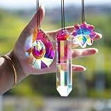 H&D Hyaline & Dora 3PCS Crystal Rainbow Suncatcher, K9 Glass Prism Decor view 8