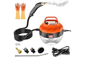 URBANVISTA 2500W Steam Cleaner for Home, High Pressure Handheld Steam Cleaner with 6-gears Adjustable, Portable Steamer for Cleaning Car Upholstery Tile Grout Home