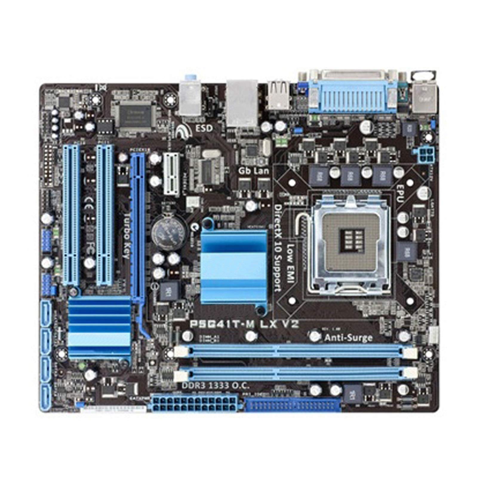 Motherboard Fit for Asus P5G41T-M LX V2 Desktop Motherboard G41 Socket LGA 775 Q8200 Q8300 DDR3 8G U