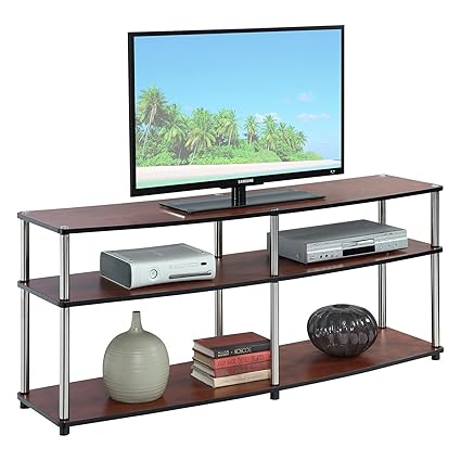 Amazoncom Open Concept Three Tier 60 Inches Tv Stand No Tools