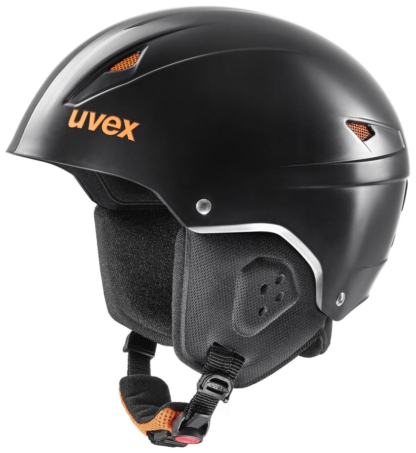 uvex Eco Ski Helmet (Size: 48-51 cm, 20 Black Orange)