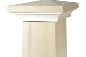 ASCENSION STAIR PARTS 930 - Flat Peak Newel Cap - for Use with 3" Newel Posts (Poplar)