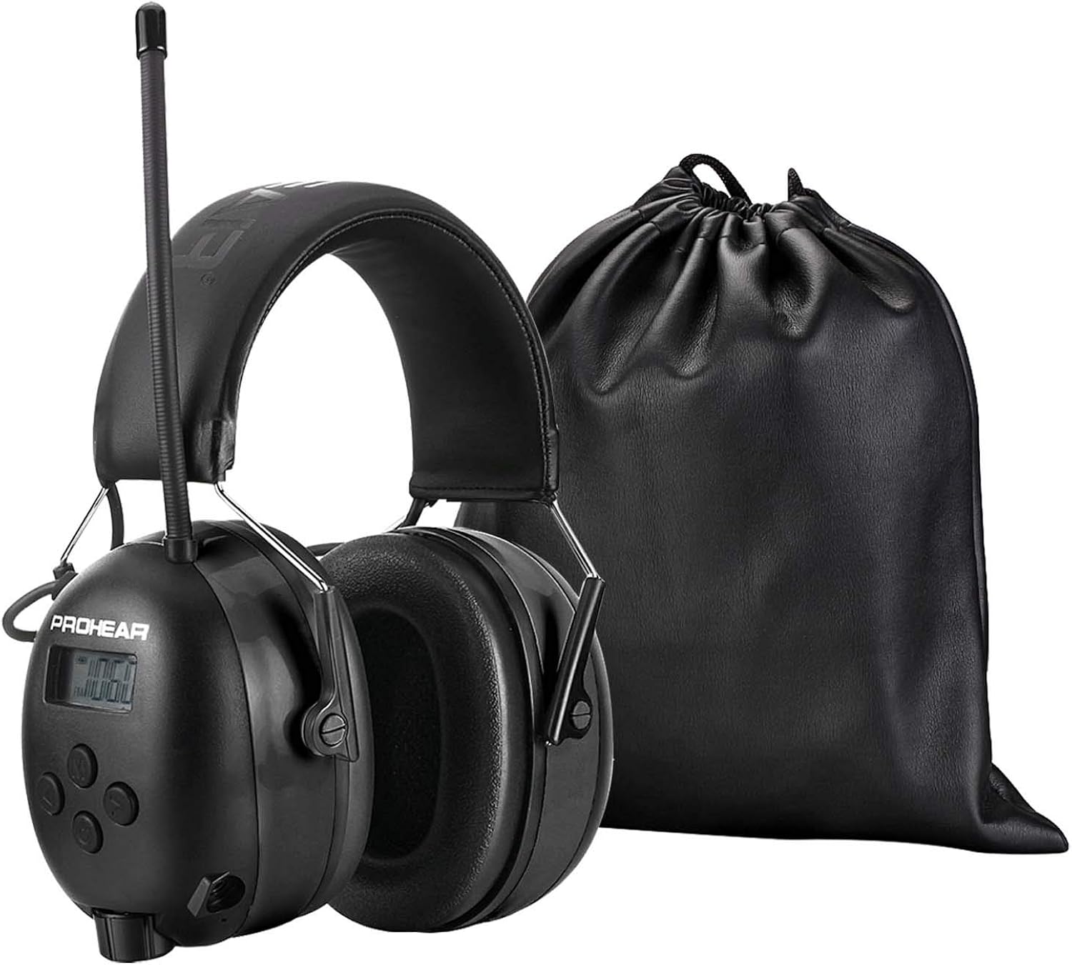 (Upgraded) PROHEAR 033 Bluetooth 5.0 Headphones with FM/AM Radio, with Rechargeable 2000 mAH Battery Hearing Protection Safety Earmuffs for Mowing Lawn Work-Black: Electronics