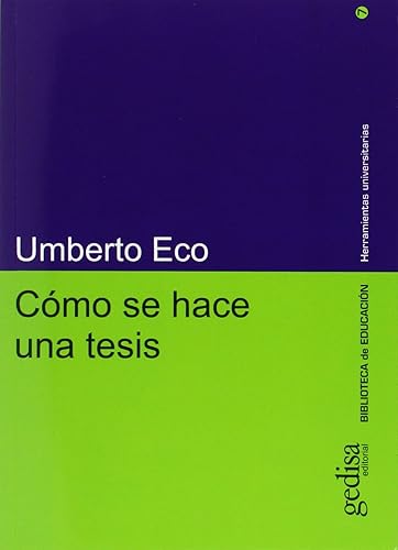 Download Como se hace una tesis/ How to Make a Thesis PDF