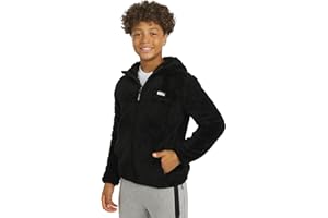 Eddie Bauer unisex-child Quest Plush High Pile Faux Sherpa Hooded Jacket