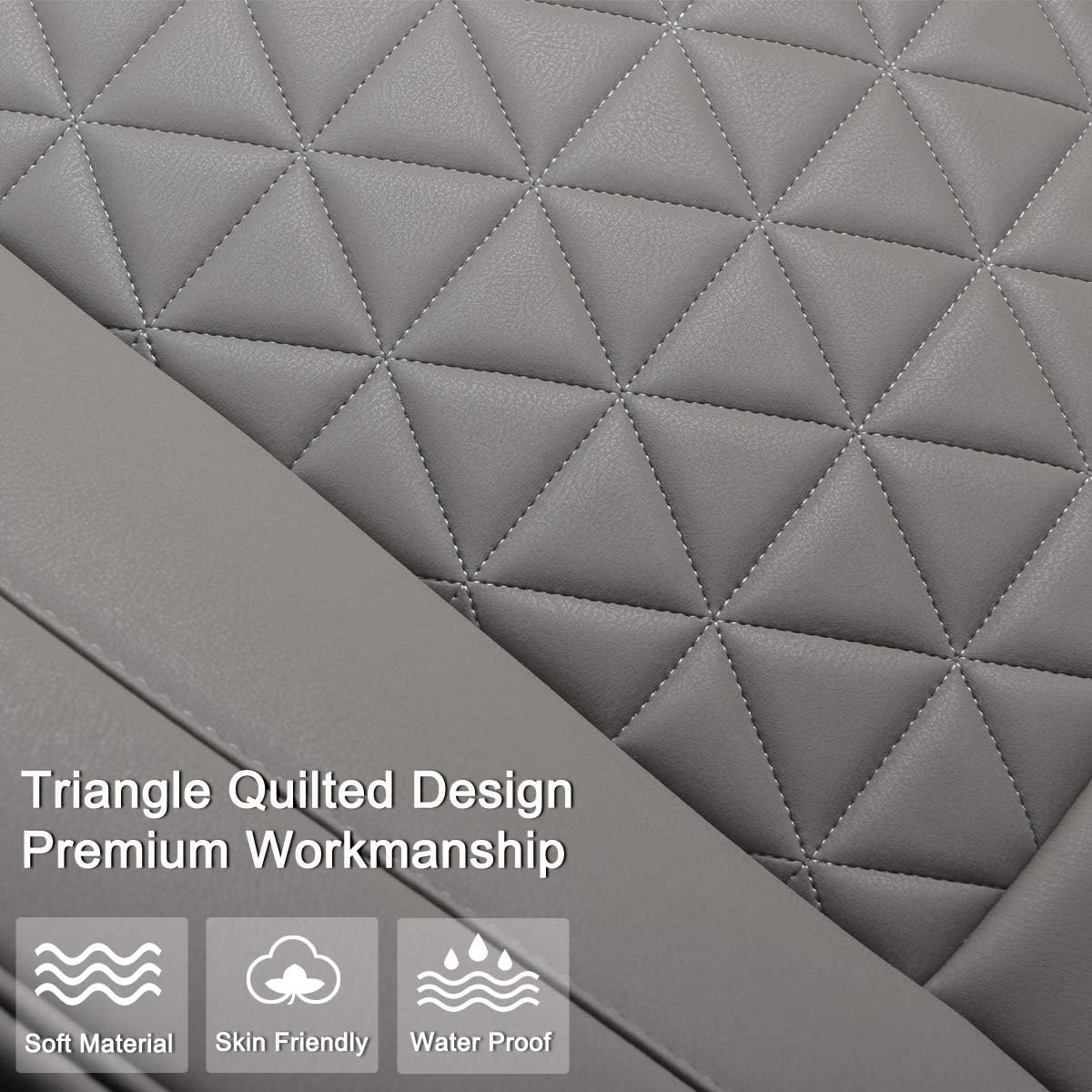 Black Panther 1 Piece Luxury PU Leather Front Car Seat Cover for Seat Bottom Universal Fit 90% of Cars - Image 3