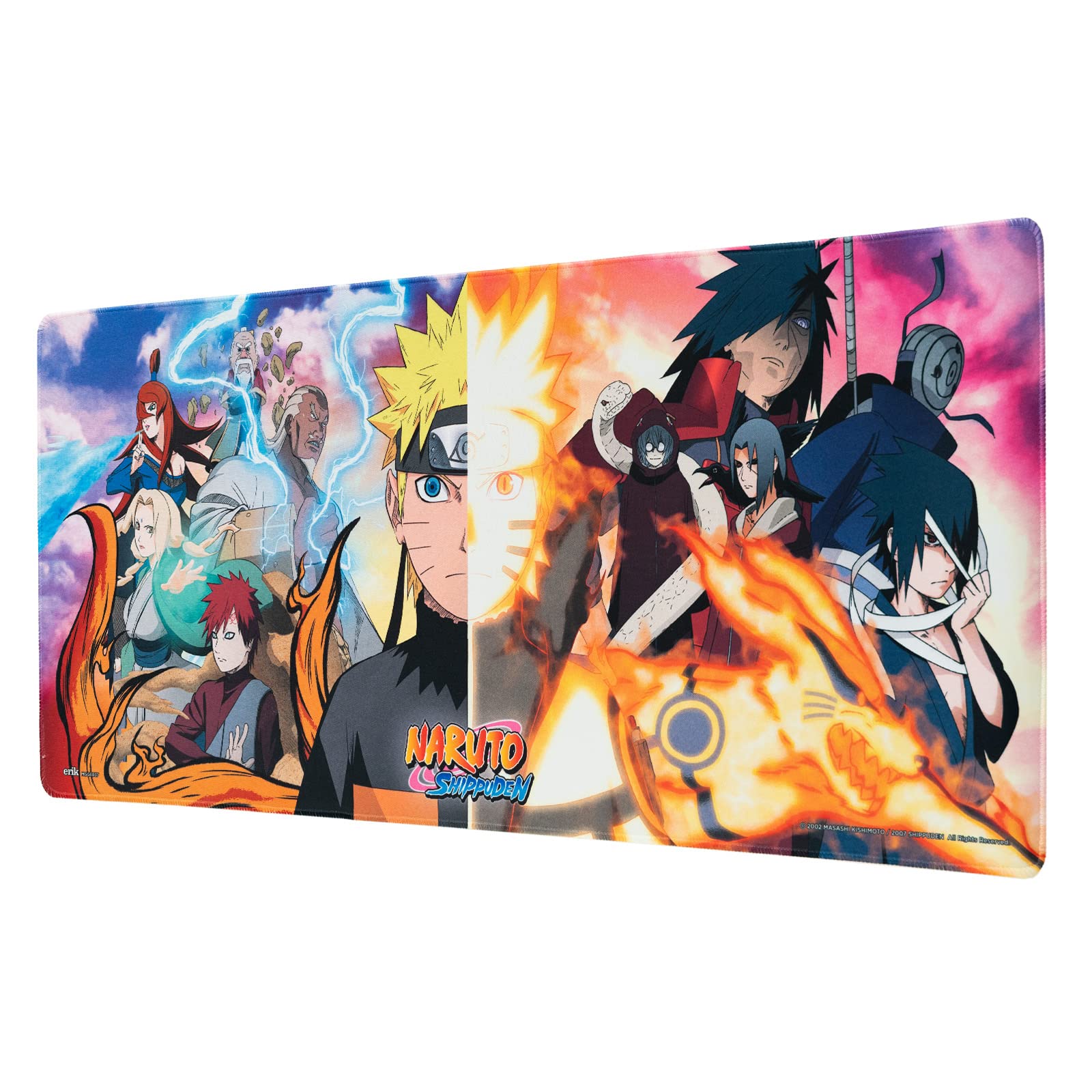 Grupo Erik Naruto XXL Mouse Mat - Desk Pad - 31.5" x 13.78" Non-Slip Rubber Base Mouse Pad, Gaming Mouse Pad, Keyboard Mouse Mat - Naruto Gifts Image