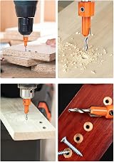 Lytool Hex Countersink Drill Bit Set 5Pcs 6.35mm Quick Change with 5 Bits view 7