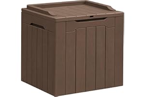 VICTONE Resin Deck Box Large Outdoor Storage for Patio Furniture, Garden Tools, Pool Supplies, Weatherproof and UV Resistant,