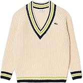 Lacoste Womens V-Neck Pullover Sweater