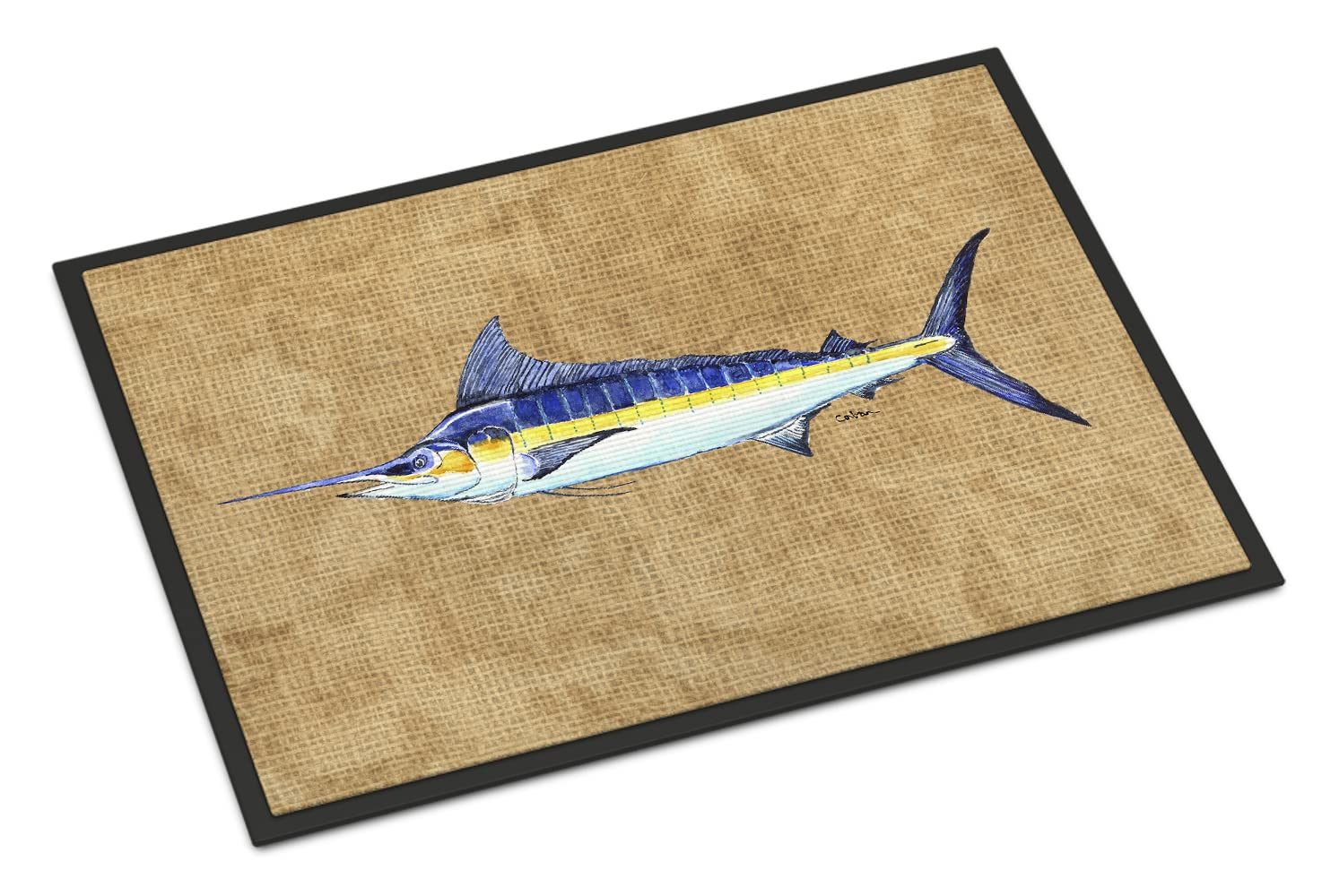 Caroline's Treasures 8818JMAT Blue Marlin Indoor or Outdoor Mat, 24 inches x 36 inches, Multicolor
