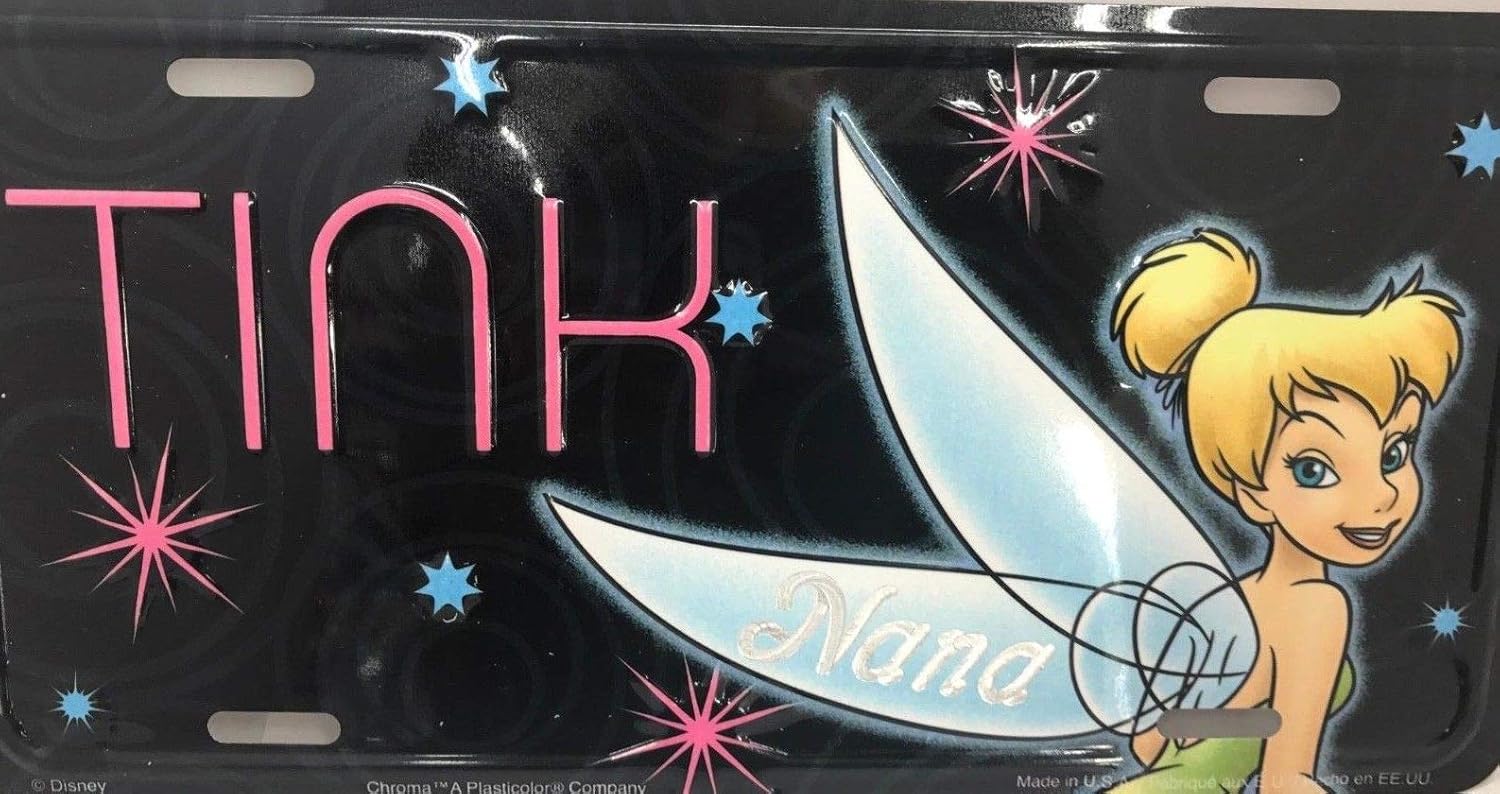 Amazon.com: Mirror Mania Tinker Bell Personalized Custom License Vanity