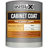 INSL-X Cabinet Coat - Urethane Acrylic Semi-Gloss Enamel Cabinet Paint, 1 Quart, White