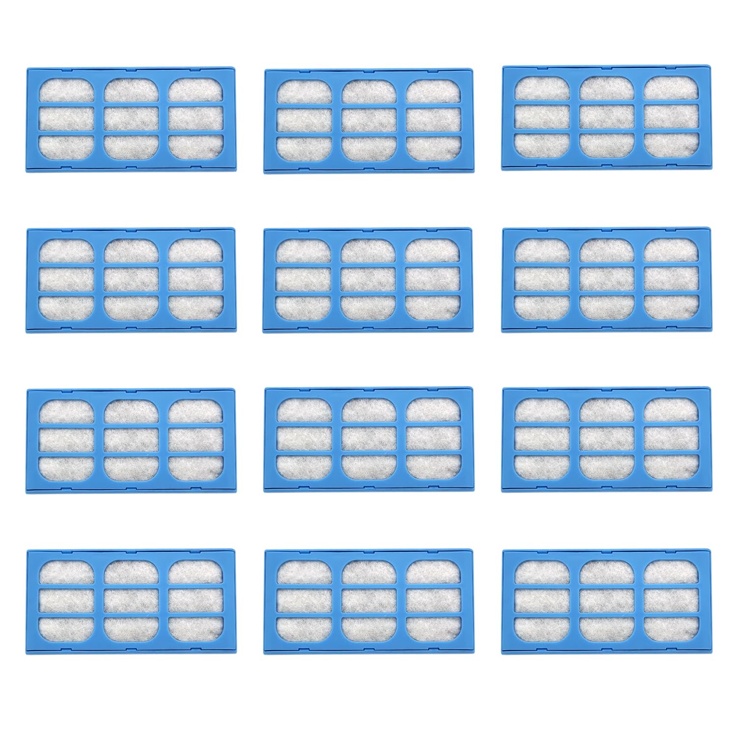 Rediboom 12 Pack Replacement Filter Cartridges Compatible with Cat and Dog Pet Drinking Water Fountains Water Purification Filter