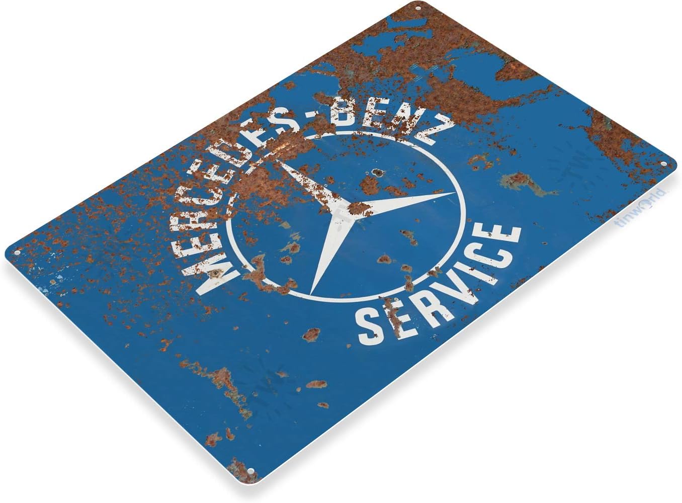 Amazon Com Tinworld Tin Sign 12 X 18 Mercedes Benz Service Rust