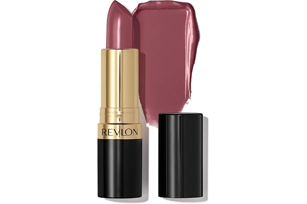 REVLON Lipstick, Super Lustrous Lipstick, Creamy Formula For Soft, Fuller-Looking Lips, Moisturized Feel, 473 Mauvey Night, 0