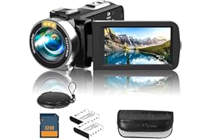 Dumjug Camcorder Video Camera 4K UHD 48MP IR Night Vision Vlogging Camera for YouTube,18X Digital Zoom Camcorder Recorder 3" IPS Touchscreen with 32GB SD Card, Remote, 2 Batteries