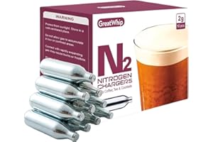 GREATWHIP Nitrogen Cartridges for Cold Brew Coffee Maker, 10pcs