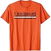 Cincinnati Ohio Retro Vintage Weathered Throwback T-Shirt