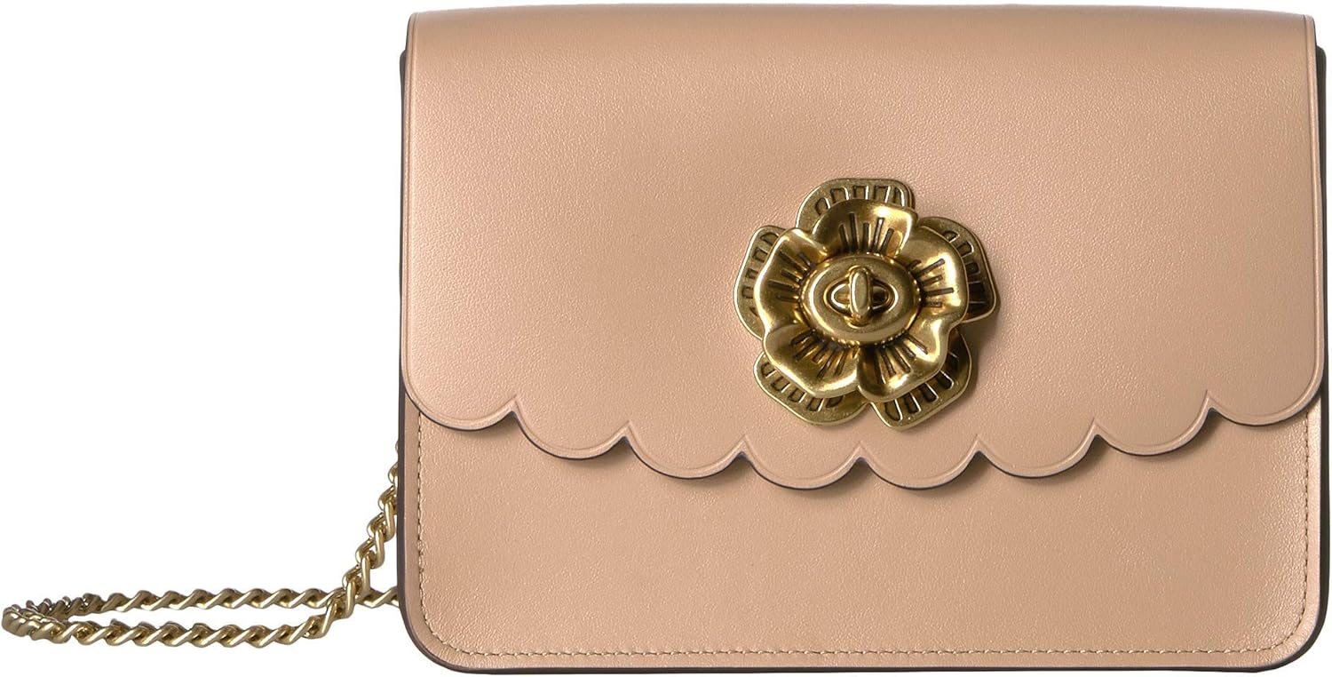 coach bowery crossbody with tea rose turnlock