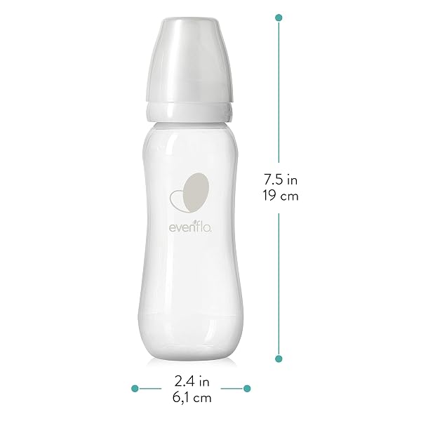 EVENFLO FEEDING PREMIUM PROFLO VENTING BALANCE PLUS STANDARD NECK BABY, NEWBORN AND INFANT BOTTLES – DEVELOPED BY PEDIATRIC FEEDING SPECIALISTS – 9 OUNCE (PACK OF 6)
