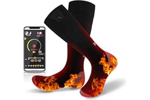 Wndy's Dream Heated Socks for Men Women, Rechargeable Electric Heated Socks, 5000mAh Washable Heated Socks, Large Heating Are