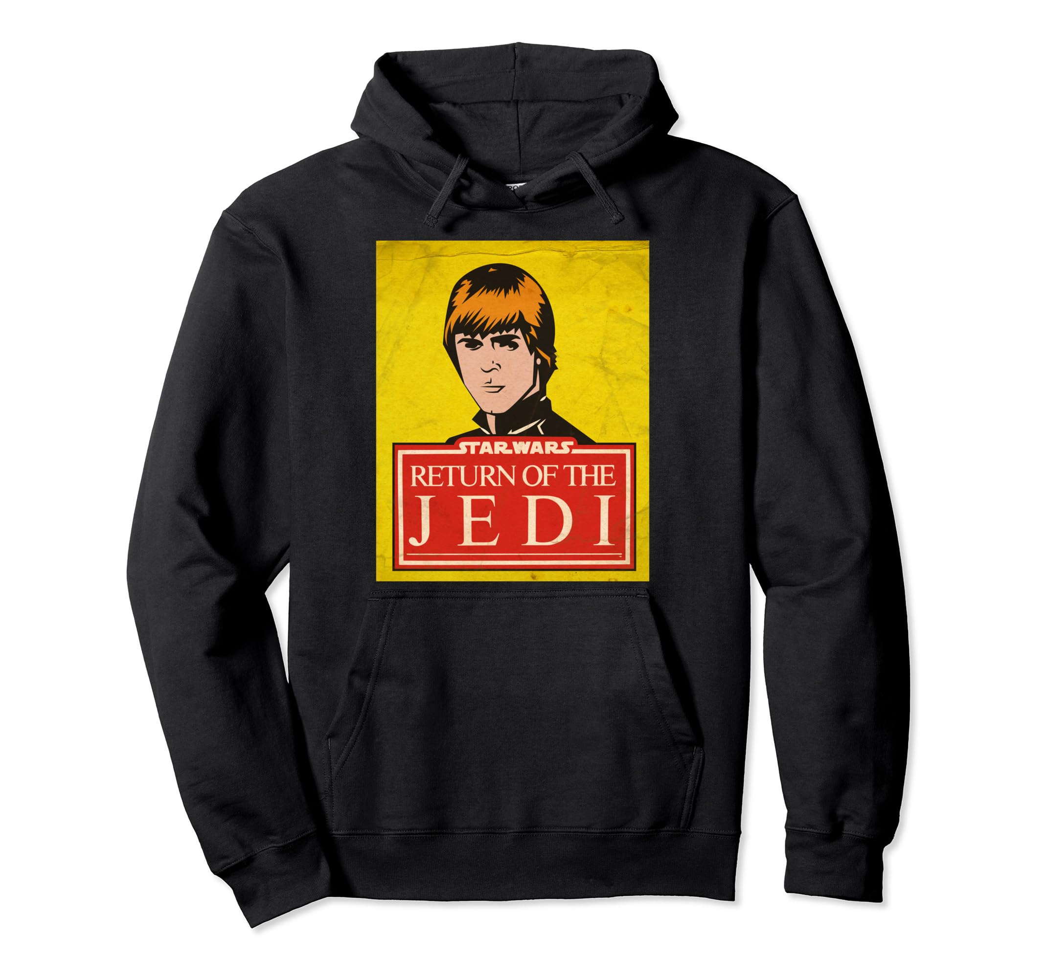 Star Wars Luke Skywalker Jedi Vintage Trading Card Pullover Hoodie