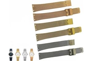 NZZXTO Replacement Watch Band for Bering Unisex Watch with Screw slim strap 18mm-14mm (hole spacing 10MM)