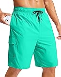 Men's Swim Trunks No Liner 9" Board Shorts Quick
