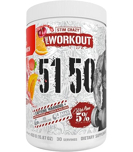 Amazon.com: 5% Nutrition Rich Piana 5150 High Stim Pre-Workout