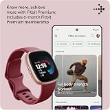 Fitbit Versa 4 Smartwatch GPS 6 Day Battery iOS Android Beet Copper Rose view 8