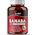 AMALTH Banaba Leaf Extract 1% Corosolic Acid 500 mg | 90 Veg Capsules Vegan | Non GMO (Packaging May Vary)