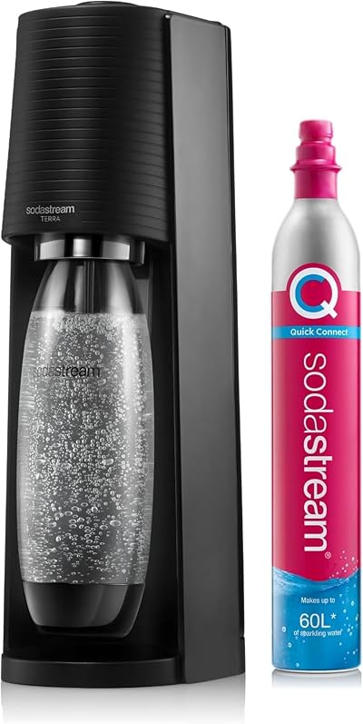 SodaStream Terra Sparkling Water Maker with Quick Connect CO2 Includes 60L