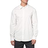 Armani Exchange Mens Long Sleeve Regular Fit All Over Logo Jacquard Shirt
