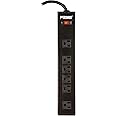 Prime Wire & Cable PB801120 6-Outlet Metal Power Strip with 14-3 SJT 10-Feet Cord,Black