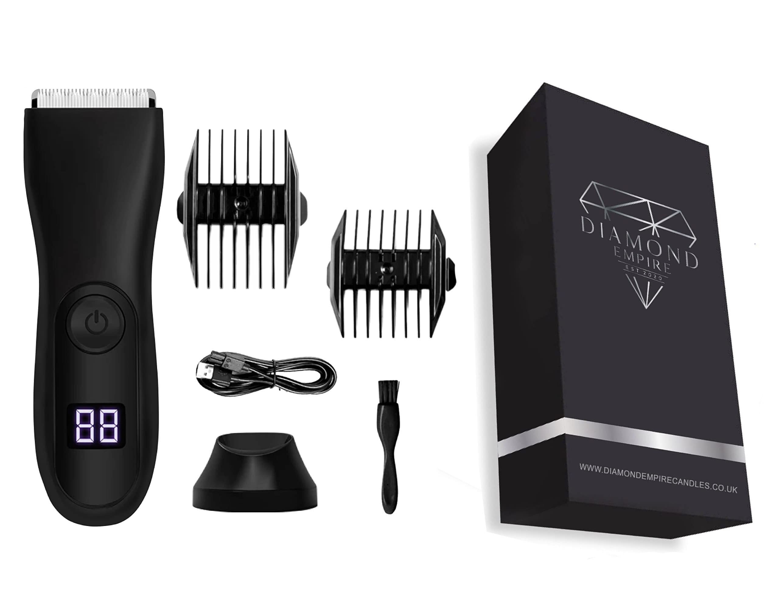Diamond Empire Balls Trimmer | Body Hair Grooming Trimmer for Men | Waterproof and Cordless Mens Pubic Hair Trimmer| Waterproof Lightweight Mens Body Groomer| Ball Shaver for Male with Hair Clippers