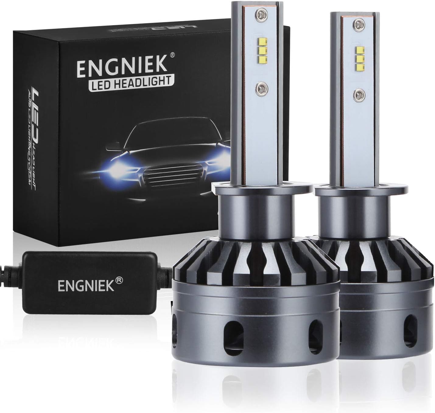 H1 LED Headlights Bulb High Low Beam Super Pure White