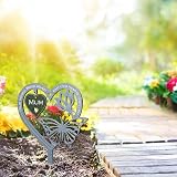 YIJOY Butterfly Memorial Plaque Weatherproof Garden Ornament for Loved Ones view 5