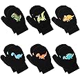Peecabe Toddler Mittens Baby Boys Knitted Gloves Kids Stretch Mittens Soft Toddler Gloves For Girls Fall Winter
