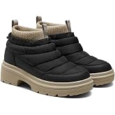 VIVAIA Tyler Women's Warm Boots, Round Toe Platform Heel Booties, Waterproof Winter Snow Ankle Boots
