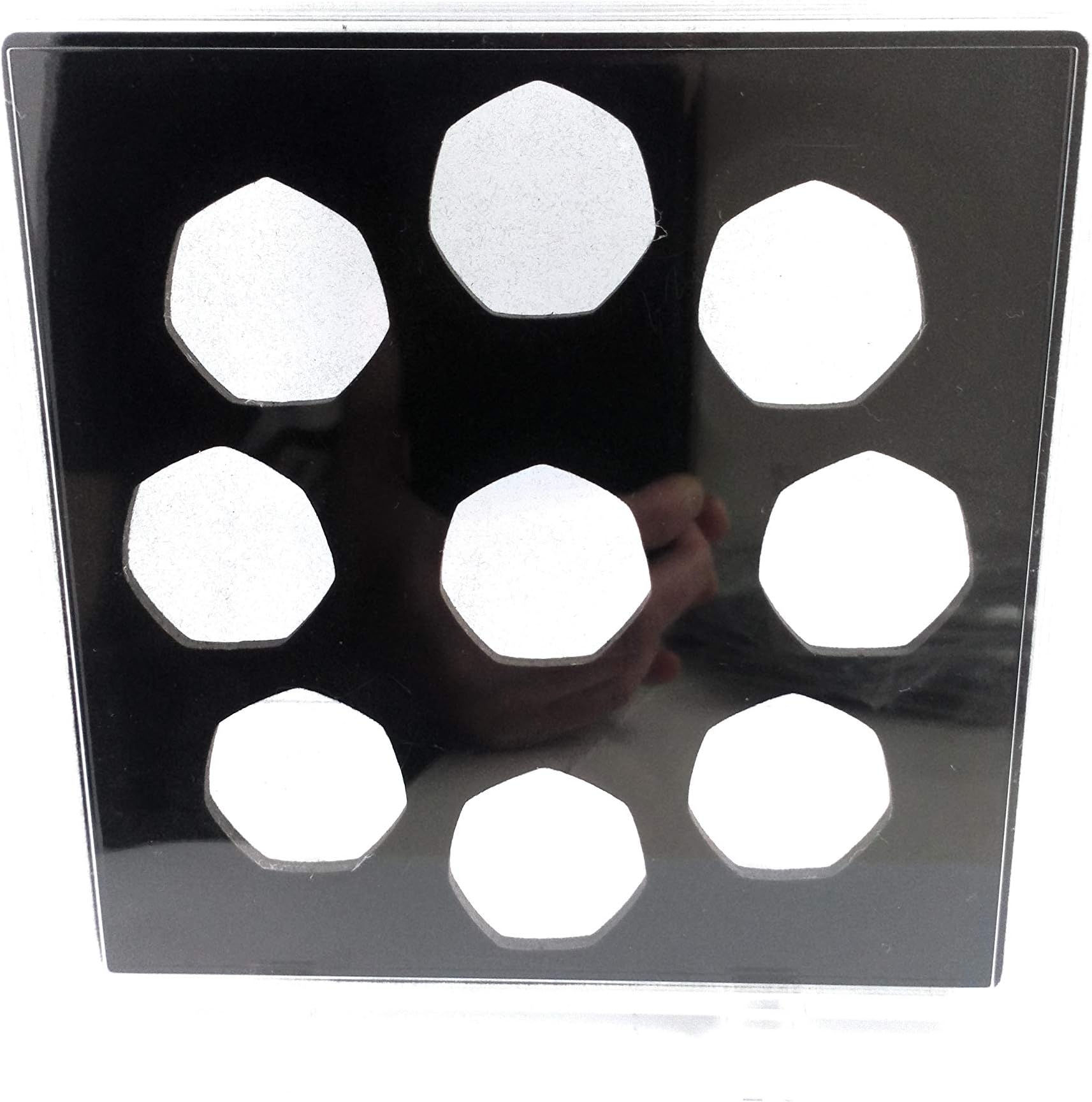 WeiyangCoin Display Case Tray Holder for Old 50p coins (9 slots)