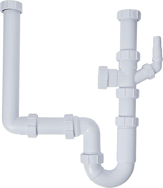 Polypipe WSK2 Two Bowl Single Hose Connection UnderSink Trap Kit