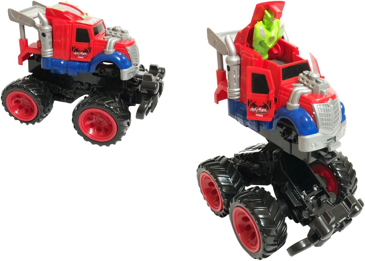 US1984 2018 New Unbreakable Friction Car Deform with Friction Truck, Cool Sprint Bounce Open Stunt Car, Great Gift for Boys and Girls Above 4 Years Old