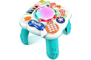 Tuko Baby Toys 6 to 12 Months,Activity Table Toy for Toddlers (Size: 11.8 x 11.8 x 12.2 inches)