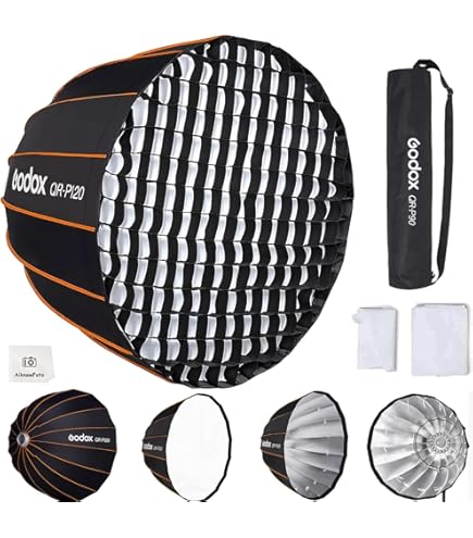 Amazon.com: Godox QR-P120 Quick Release Parabolic Softbox (47.1