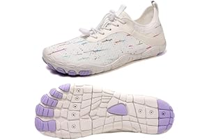 Barefoot Hiking Shoes for Women, Non-Slip Breathable Aqua Socks, Wide Toe Box Lightweight Footwear for Beach Travel