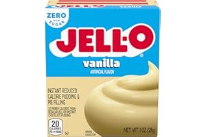 JELL-O Vanilla Instant Pudding & Pie Filling Mix (1 oz Boxes, Pack of 6)